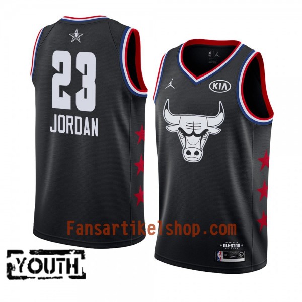 Chicago Bulls Trikot Michael Jordan 23 2019 All-Star Jordan Brand Schwarz Swingman - Kinder